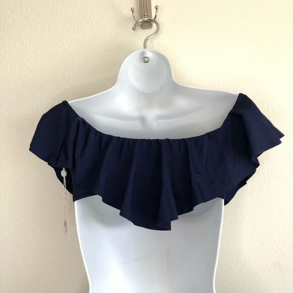 Trina Turk Swimsuit Set Indo Off the Shoulder Bikini Top and Bottom Size 4 - Picture 6 of 8